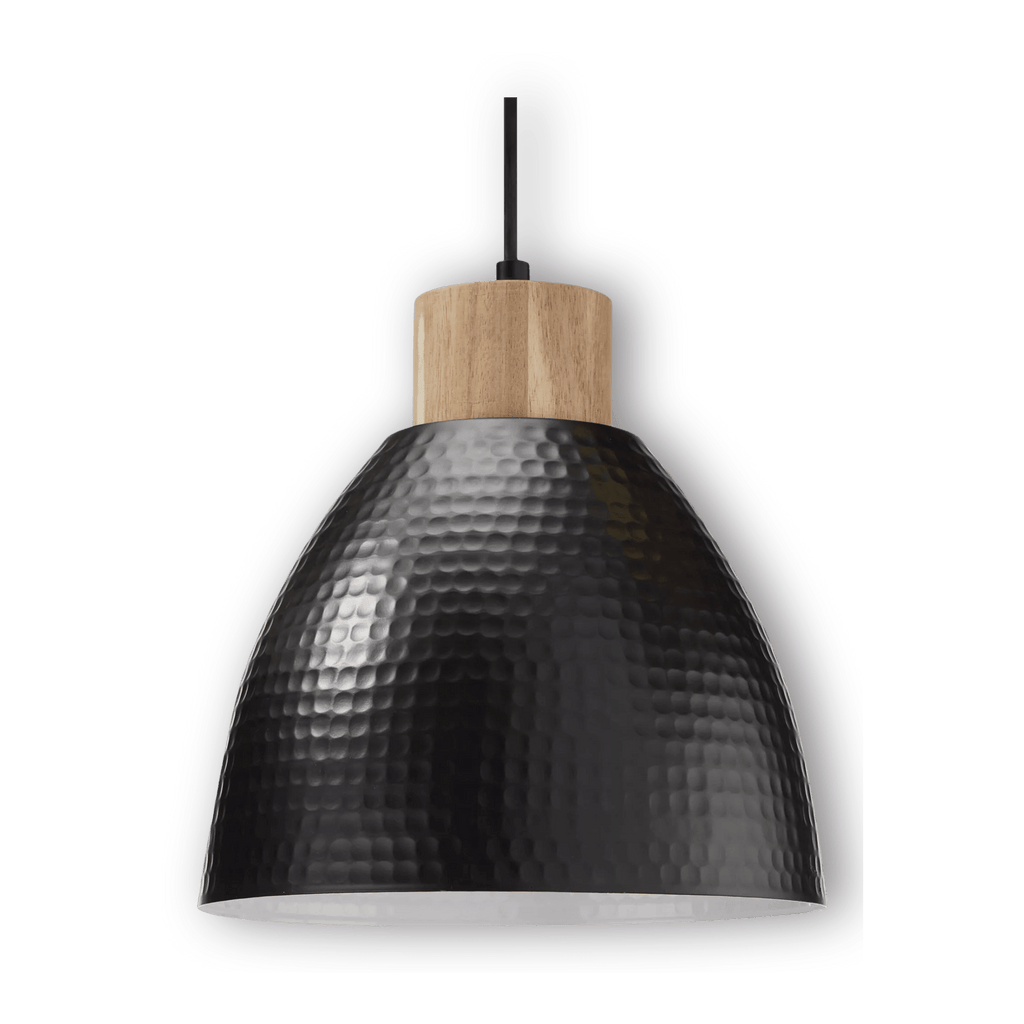 Metal and Wood Ceiling Lamp