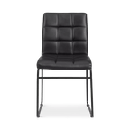 Faux Leather and Metal Dining Chair