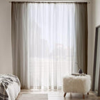White Carla Sheer Curtain