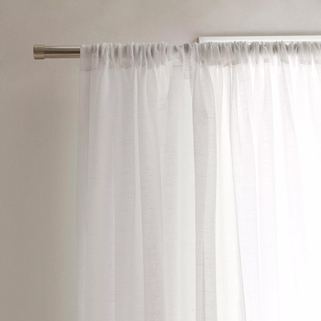 White Carla Sheer Curtain