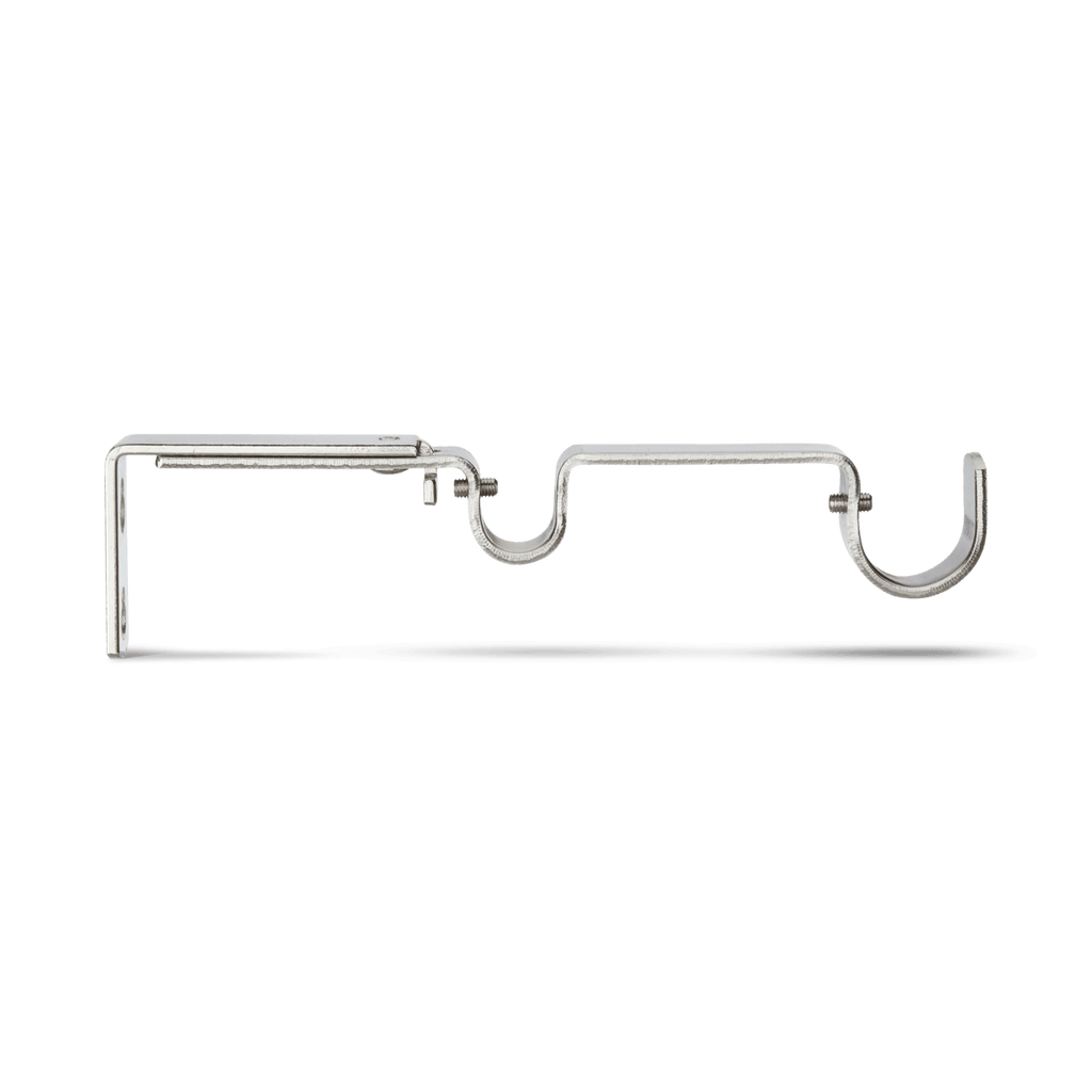 Brushed Nickel Double Brackets