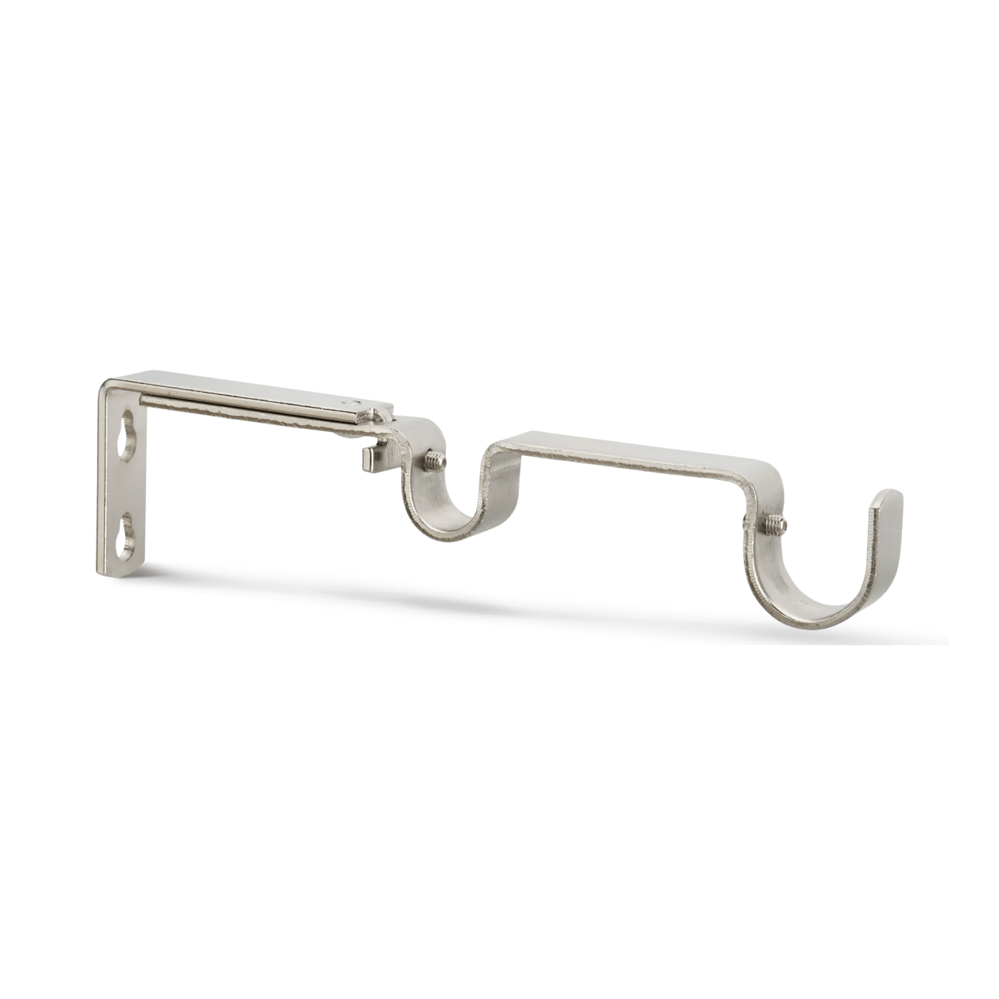 Brushed Nickel Double Brackets