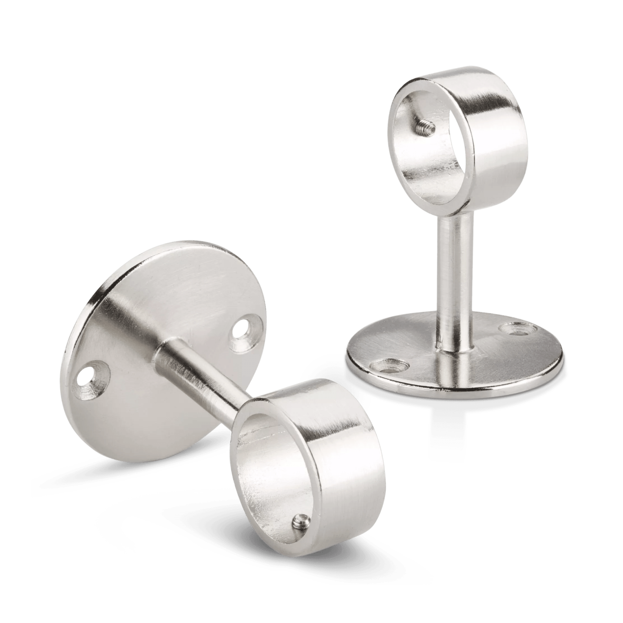 Brushed Nickel Ceiling Brackets 22/25 mm