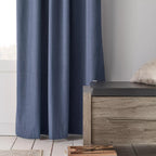 Blue Vence Blackout Curtain with Hidden Back Tab