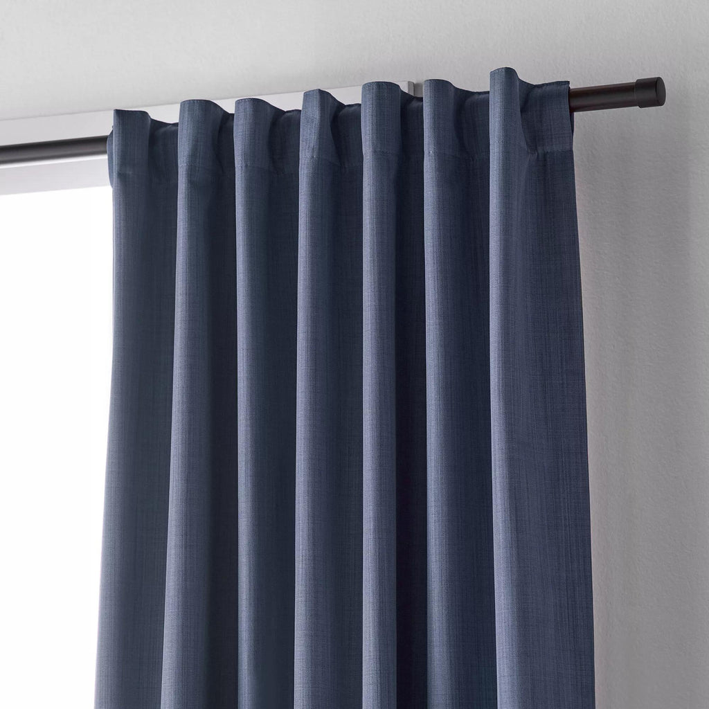Blue Vence Blackout Curtain with Hidden Back Tab