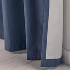 Blue Vence Blackout Curtain with Hidden Back Tab