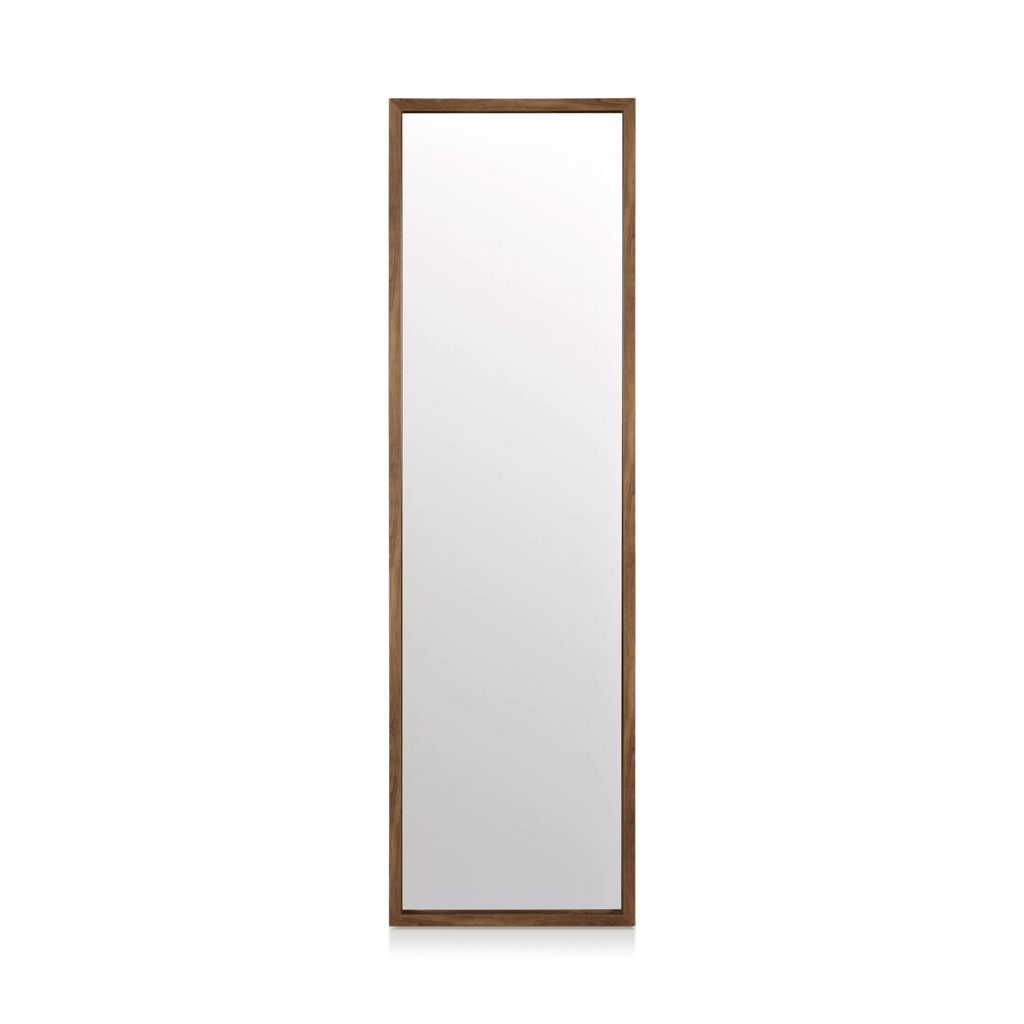Full-Length Mirror with Wood-Like Frame