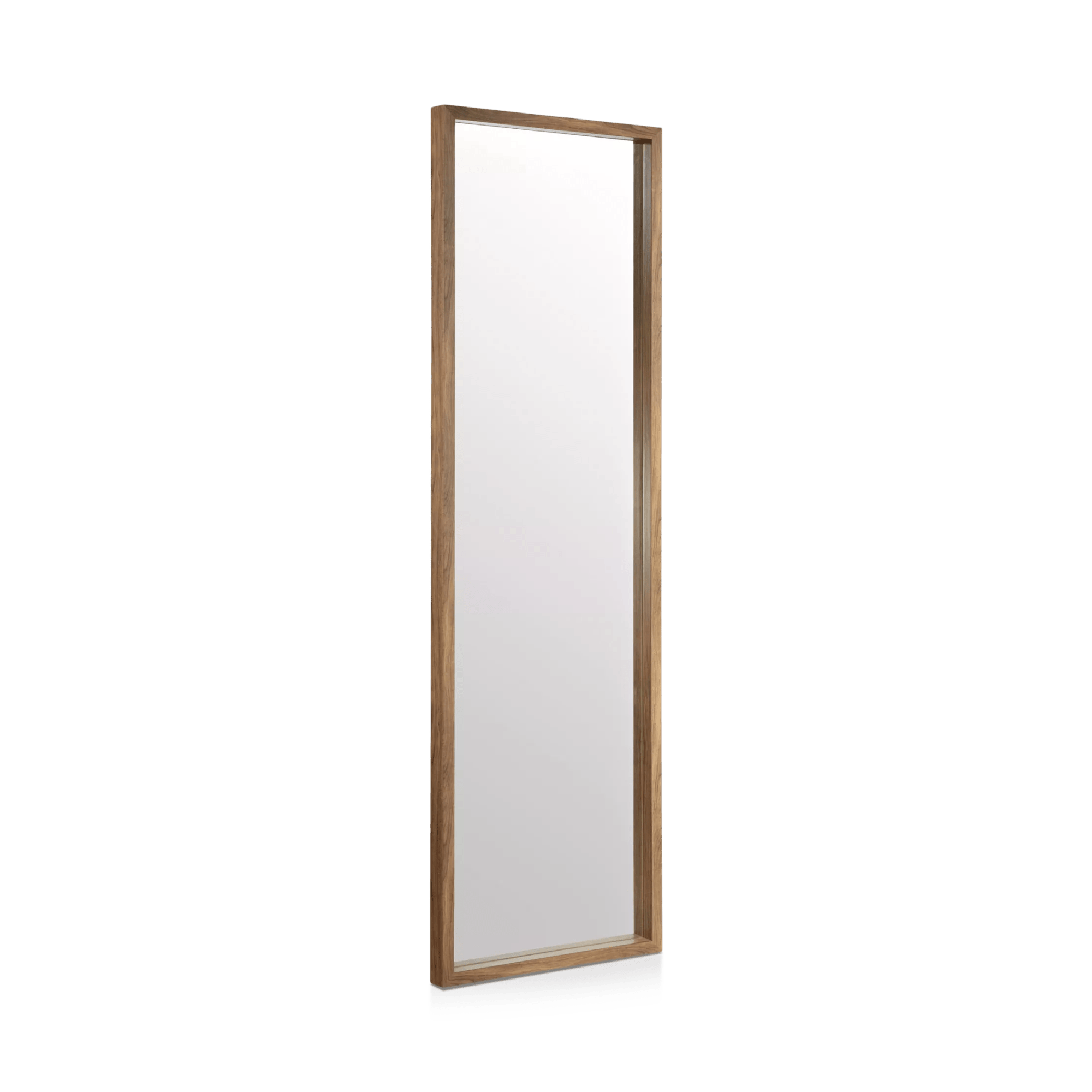 Full-Length Mirror with Wood-Like Frame