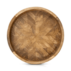 Round Mango Wood Tray