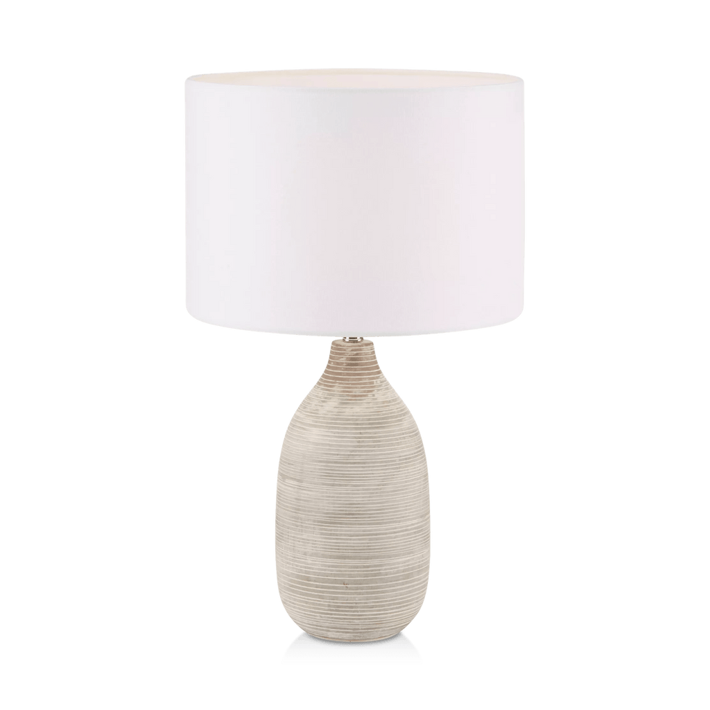 Striped Ceramic Table Lamp