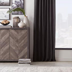Black Vence Blackout Curtain with Hidden Back Tab