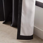 Black Vence Blackout Curtain with Hidden Back Tab