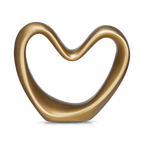 Gold Decorative Ceramic Heart