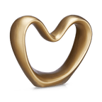 Gold Decorative Ceramic Heart