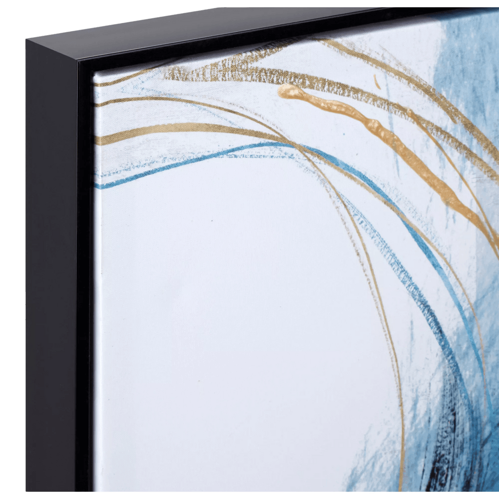 Gel-Embellished Abstract Framed Art