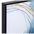 Gel-Embellished Abstract Framed Art