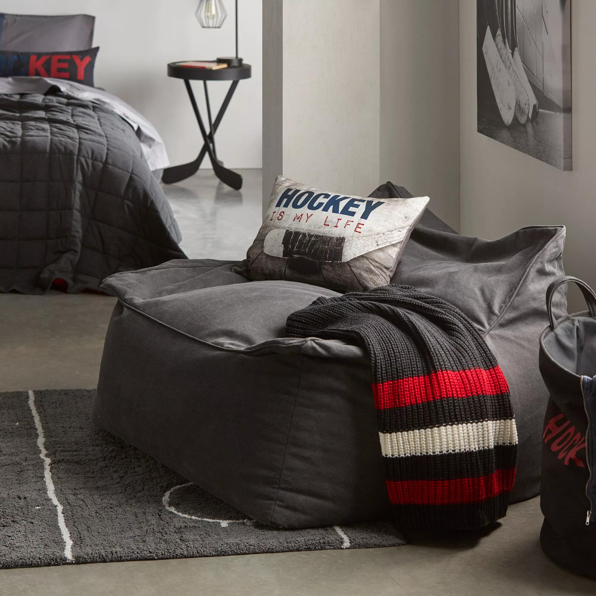 Grey Large Bean Bag Chair