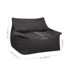 Grey Large Bean Bag Chair