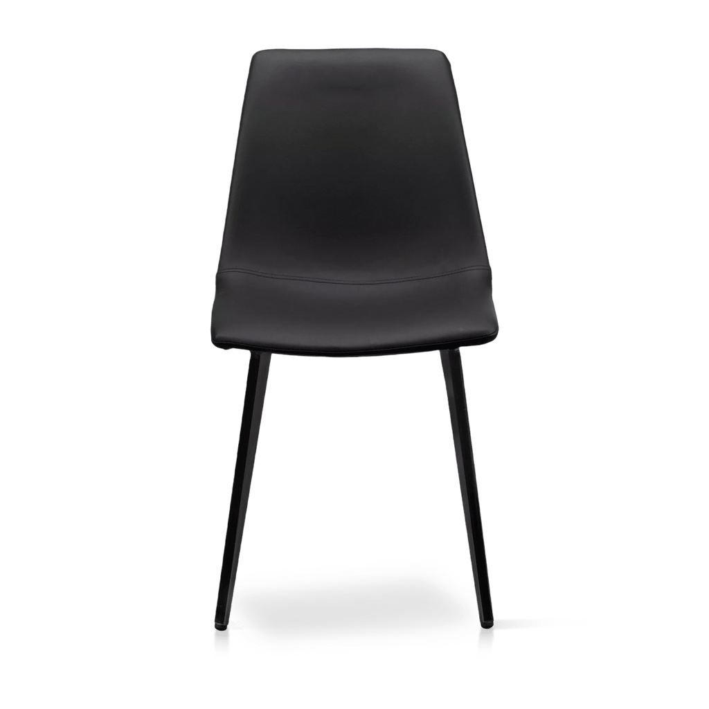 Faux Leather and Metal Dining Chair