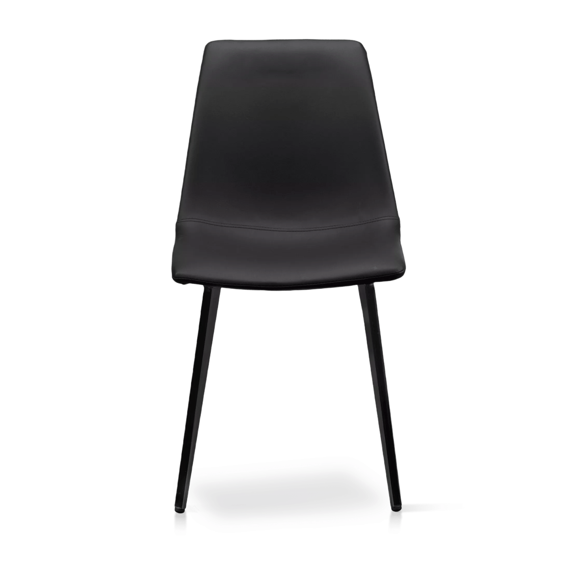 Faux Leather and Metal Dining Chair