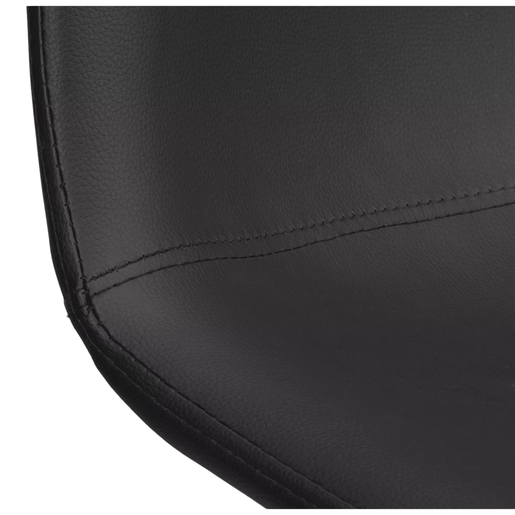 Faux Leather and Metal Dining Chair