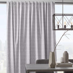 Grey Toulouse Blackout Curtain with Hidden Backtab