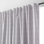 Grey Toulouse Blackout Curtain with Hidden Backtab
