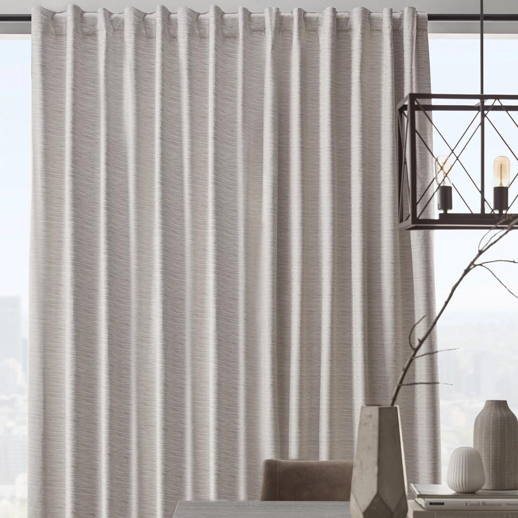 Ivory Toulouse Blackout Curtain with Hidden Backtab