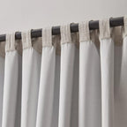 Ivory Toulouse Blackout Curtain with Hidden Backtab