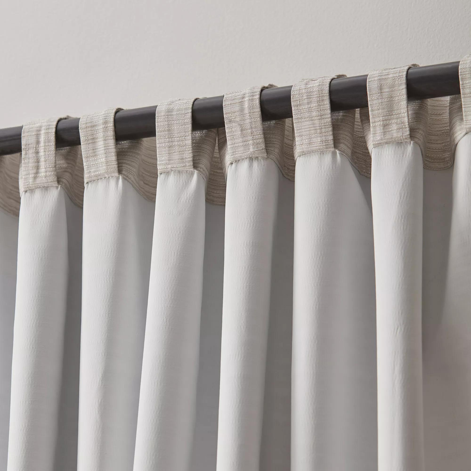Ivory Toulouse Blackout Curtain with Hidden Backtab