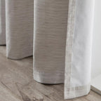 Ivory Toulouse Blackout Curtain with Hidden Backtab