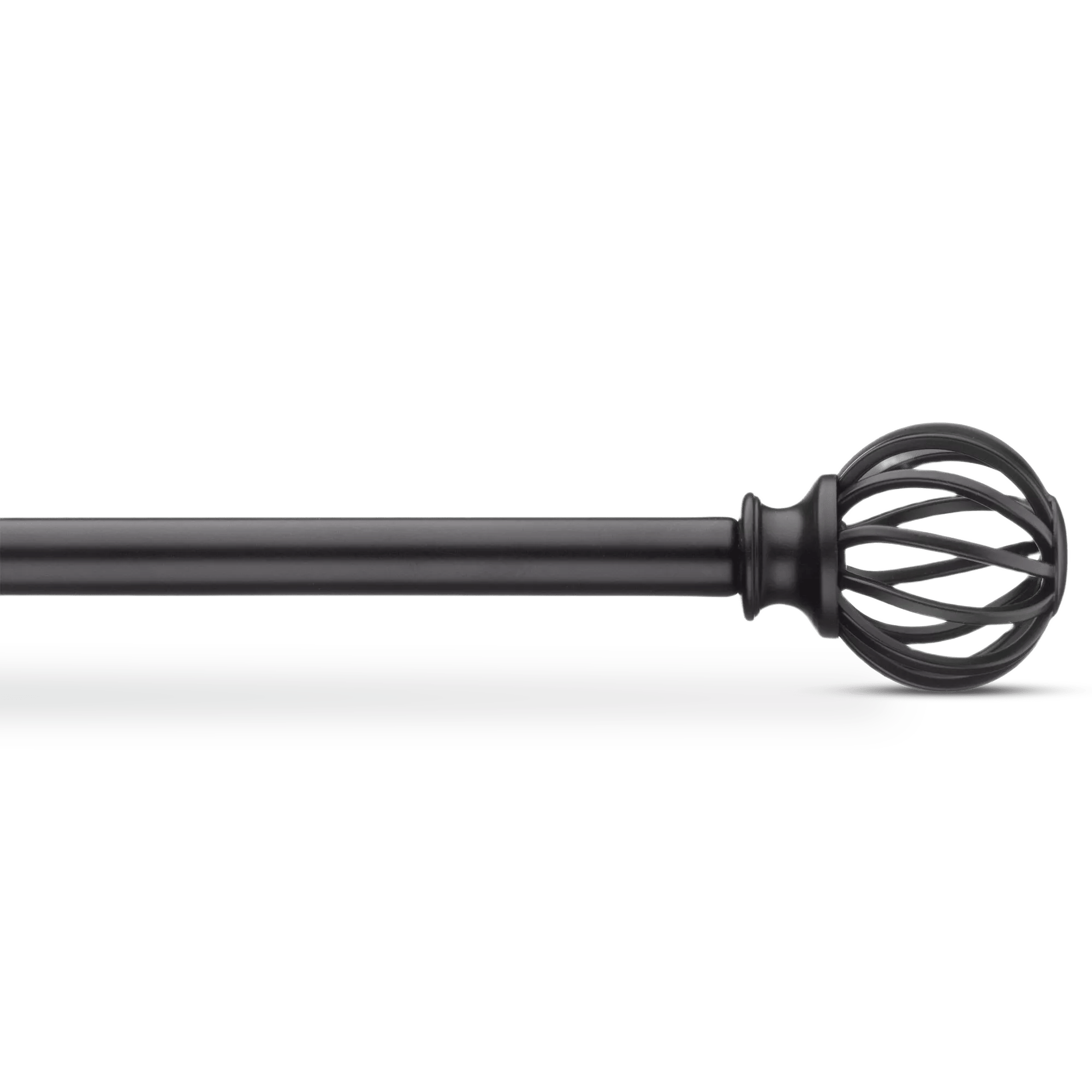 Black Coppola Curtain Rod Set - Diameter 25 mm