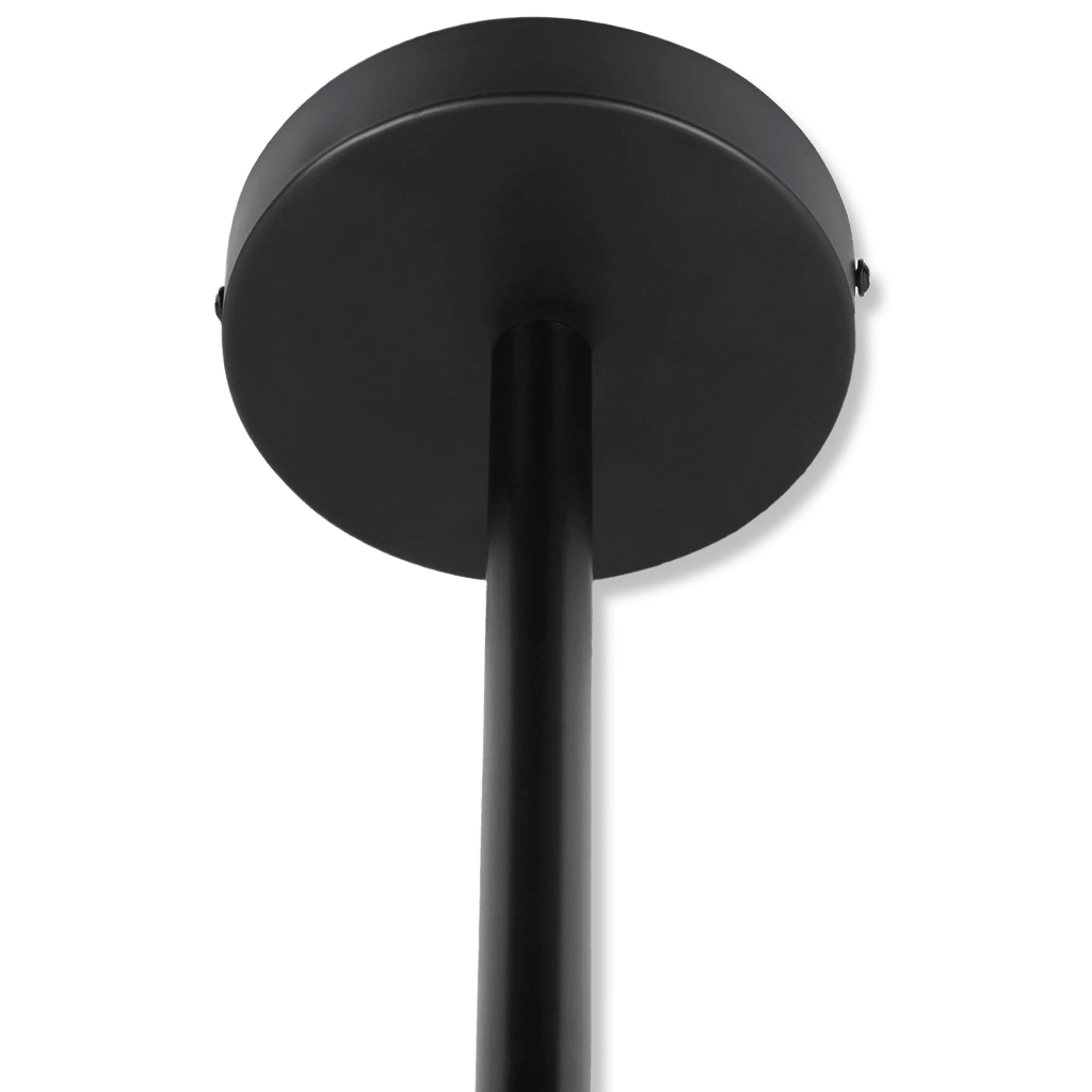 3-Bulb Metal and Wood Ceiling Lamp