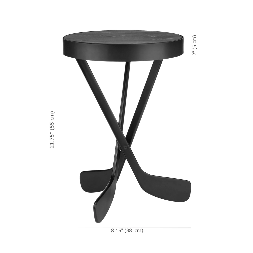 Hockey Sticks Side Table