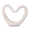 Cream Decorative Ceramic Heart