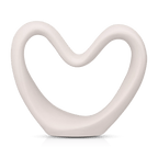 Cream Decorative Ceramic Heart