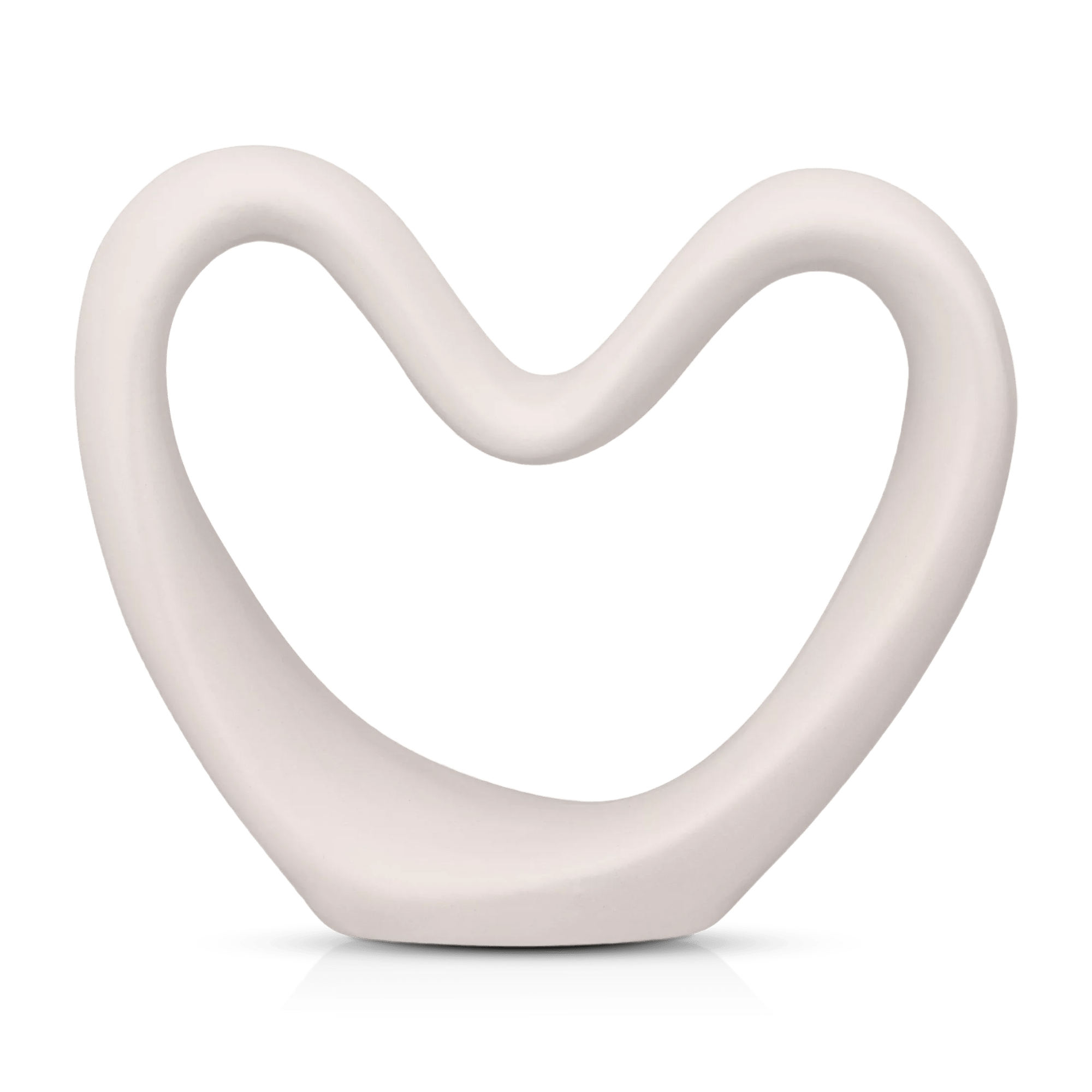 Cream Decorative Ceramic Heart