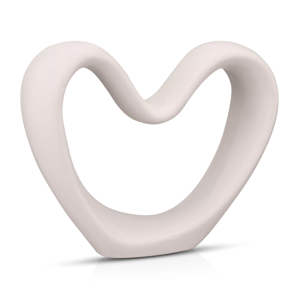 Cream Decorative Ceramic Heart