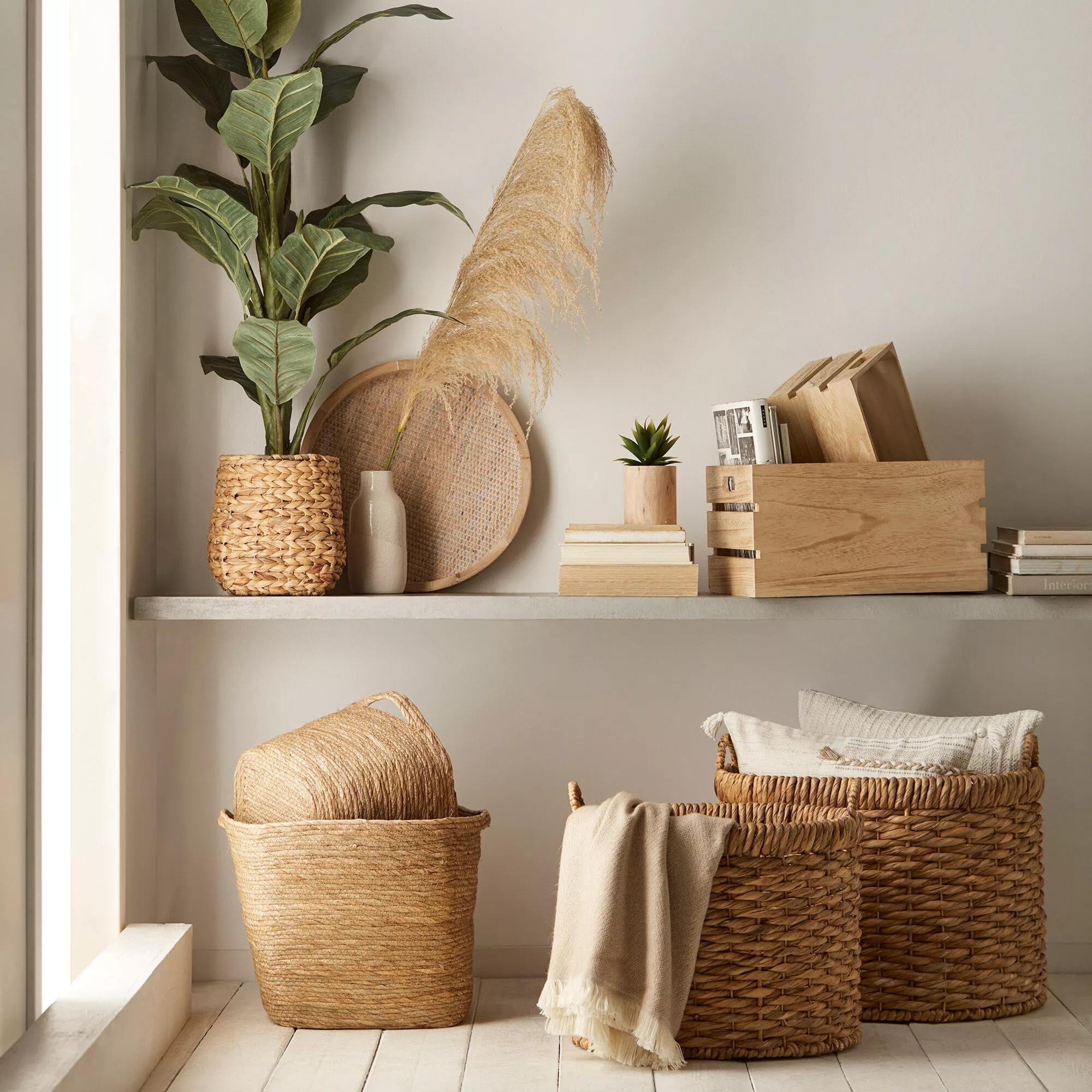 Natural Fiber Storage Basket