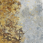 Gel-Embellished Abstract Forest Canvas