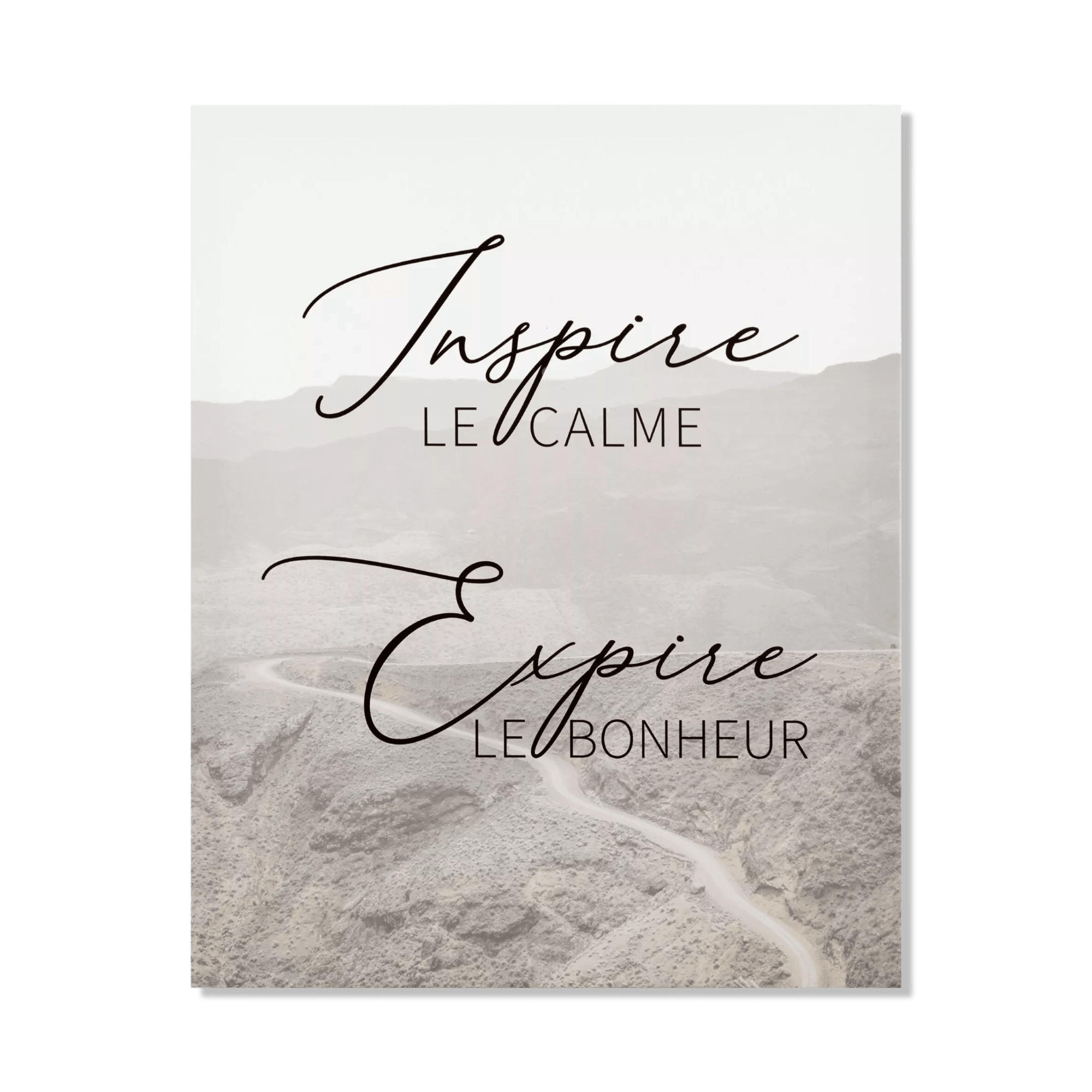 Inspire Expire Printed Canvas