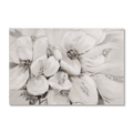 White Blossom Printed Canvas with Gel-Embellishments