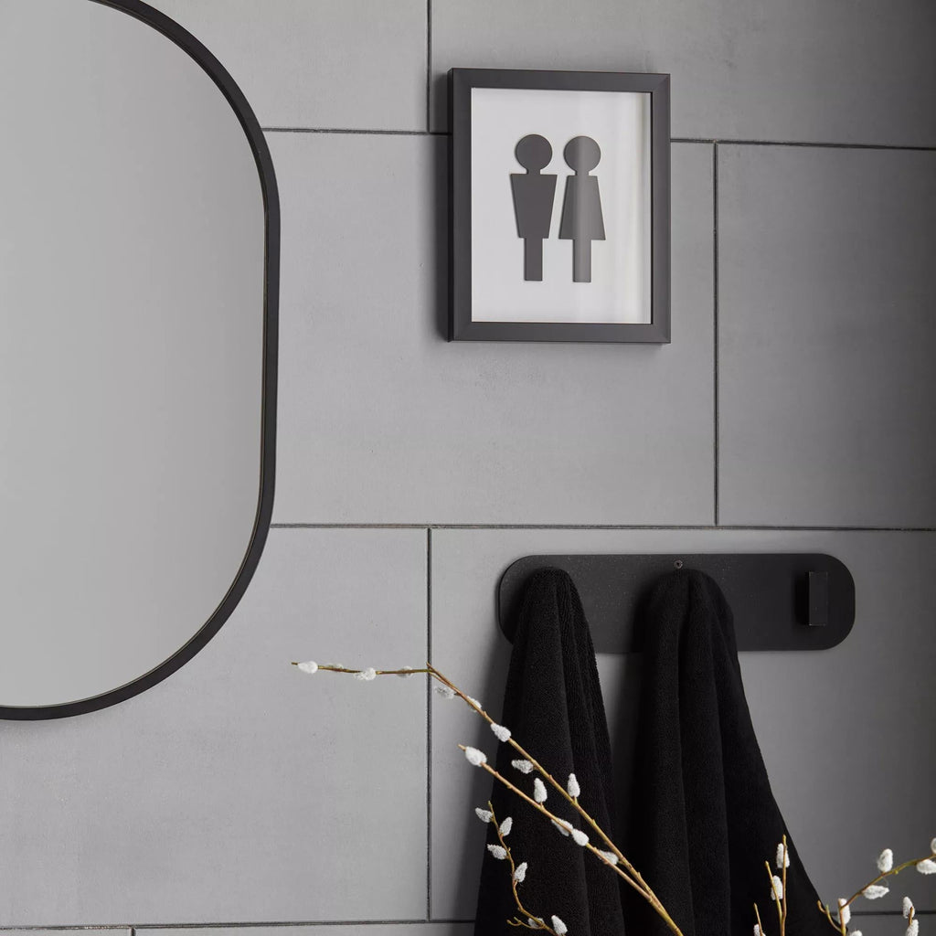 Set of 3 Wall Hooks on Plaque