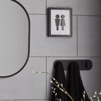 Set of 3 Wall Hooks on Plaque