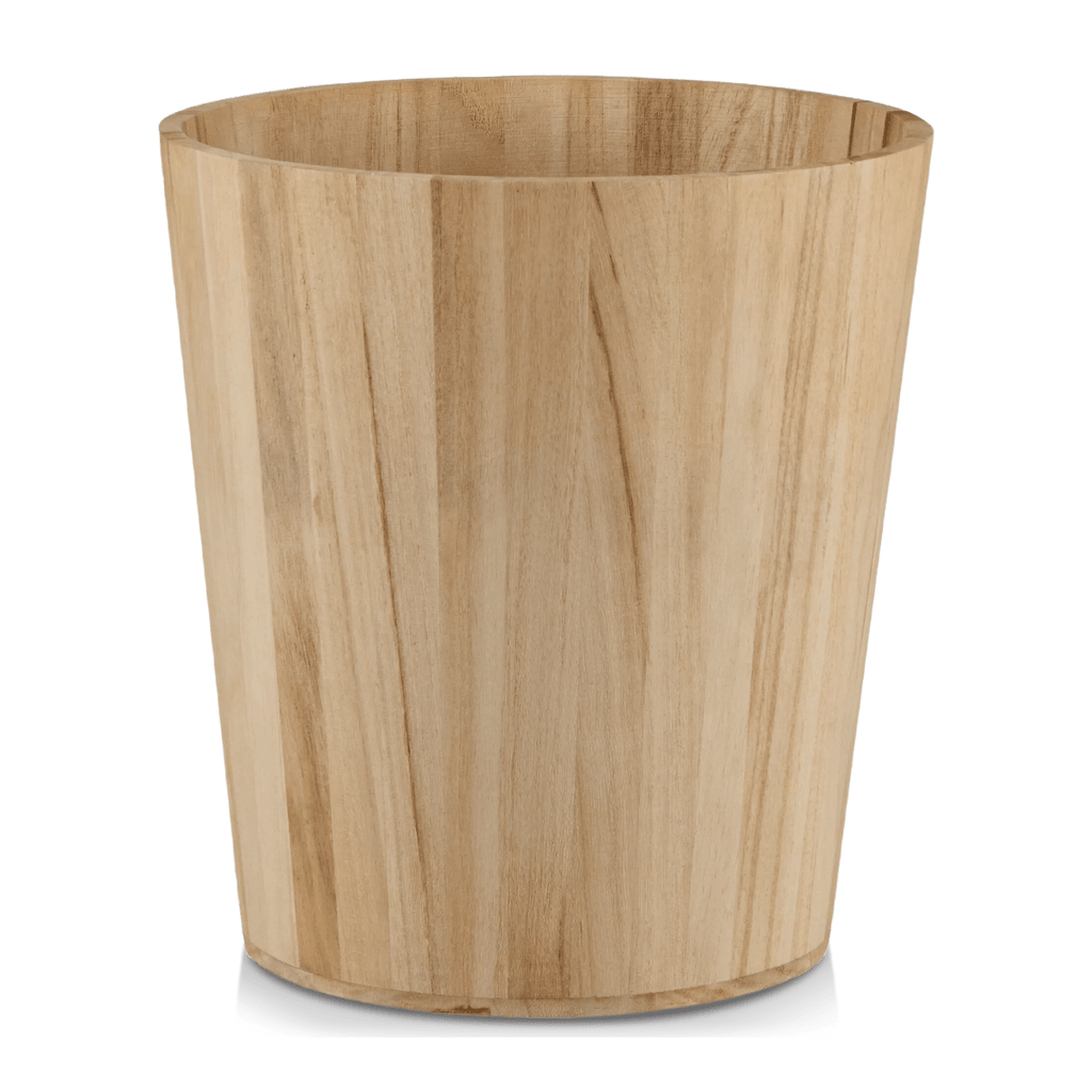 Natural Wood Waste Bin