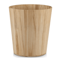 Natural Wood Waste Bin