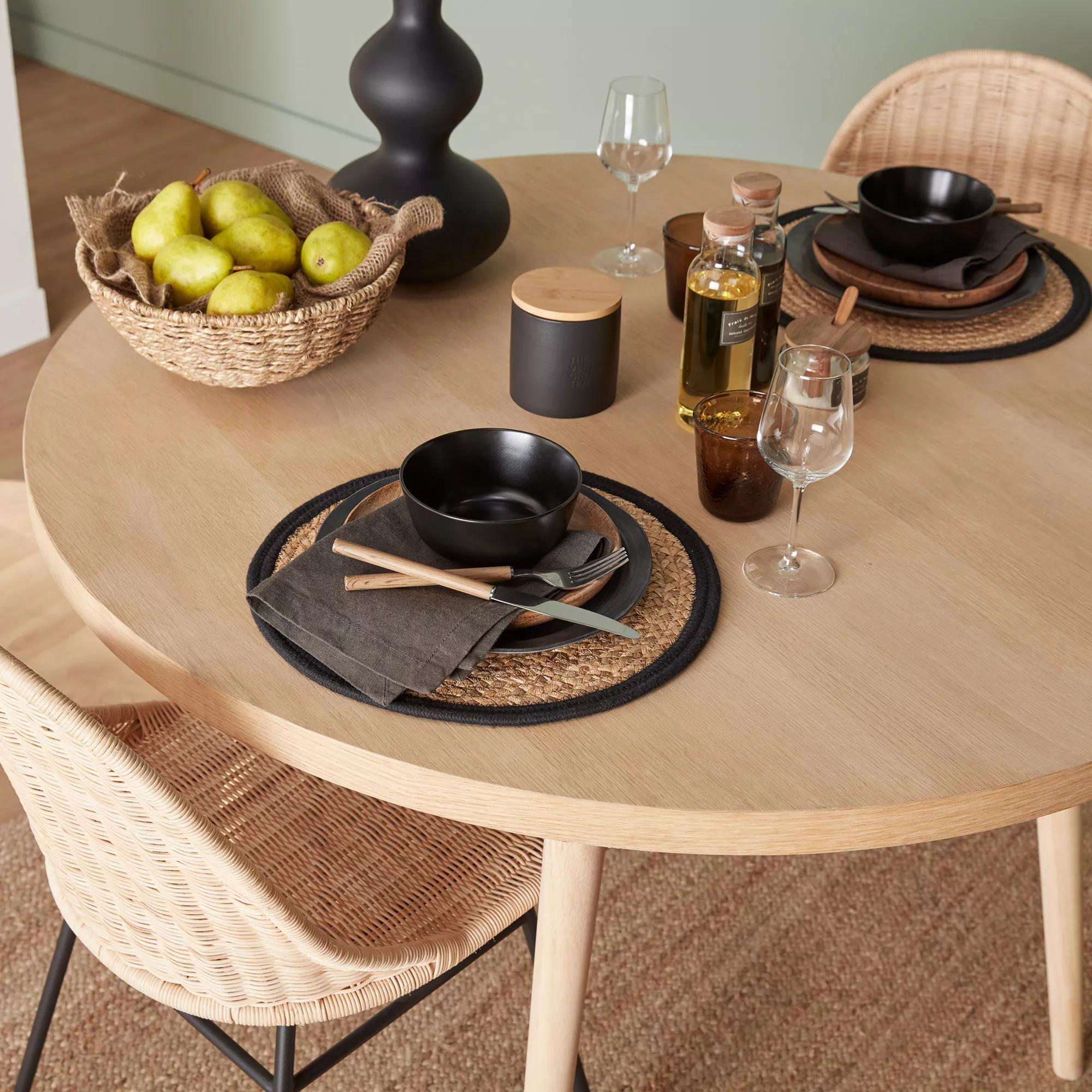 Round Natural Fiber Placemat