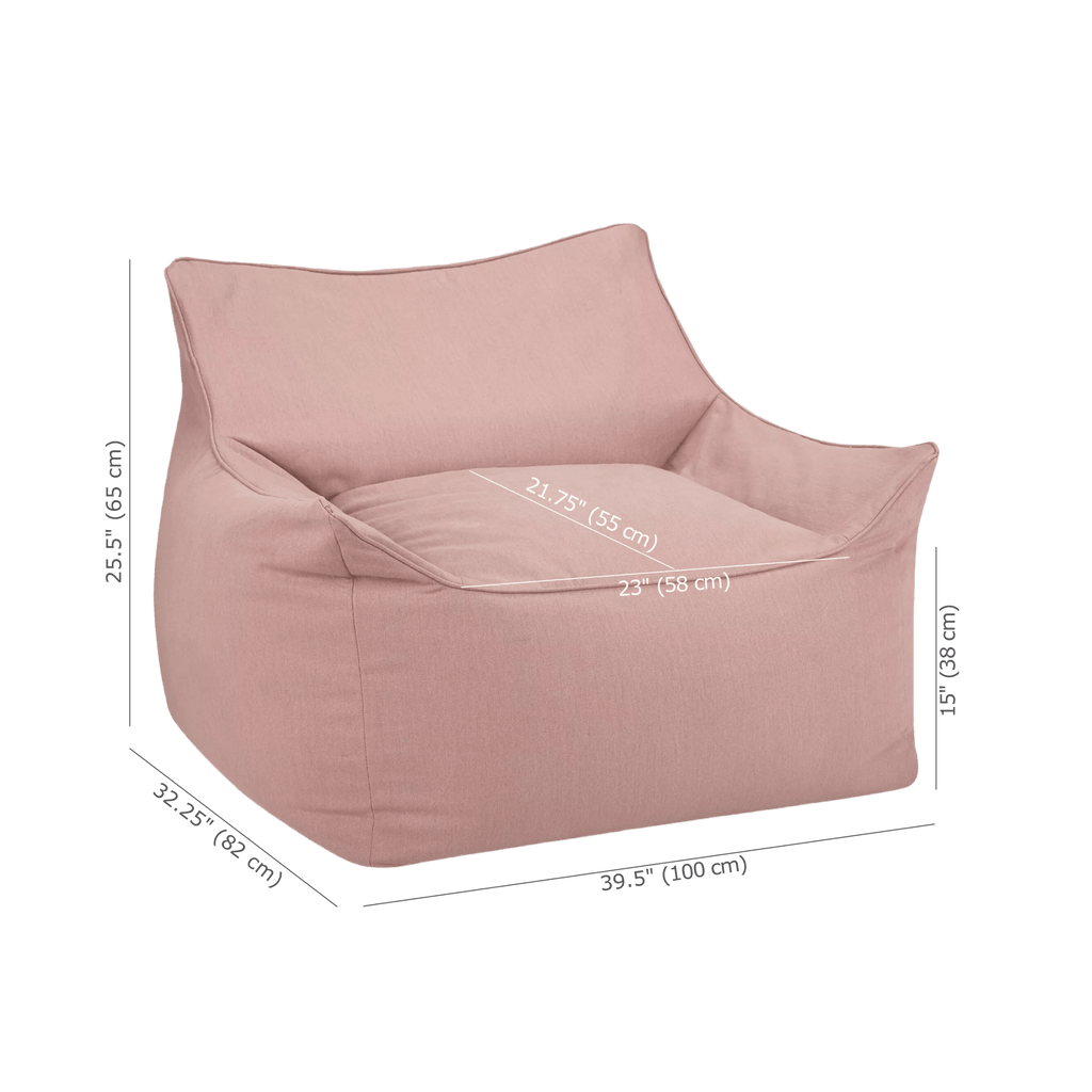 Pink Large Bean Bag Chair