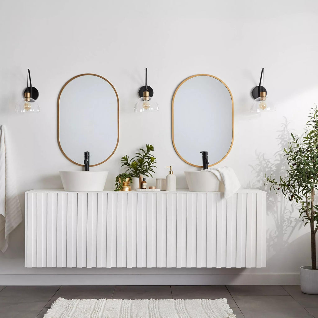 Oval Framed Mirror