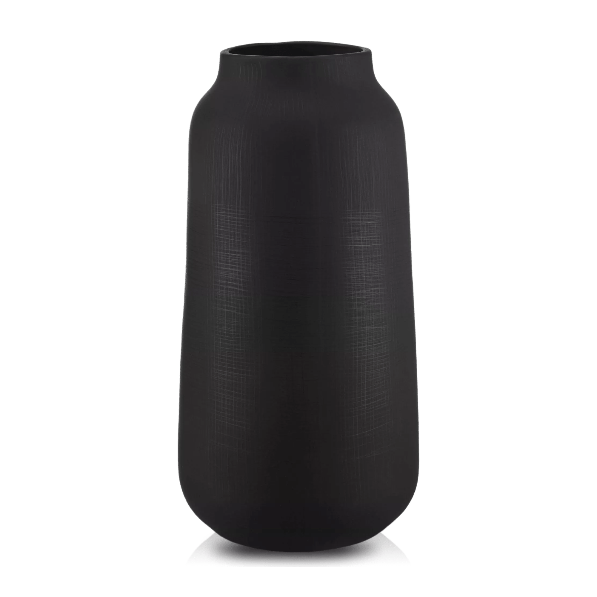 Black Textured Vase